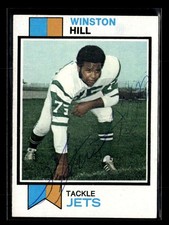 1973 Topps Winston Hill #150 New York Jets Signed/Auto ES9596