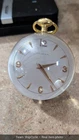 Vintage Tiffany Co Brass  Lucite 8 Day Desk Clock Ball Modern By IMHOF W G2U