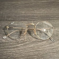 Ray-Ban Round Metal Eyeglass Frames Gold Full Rim