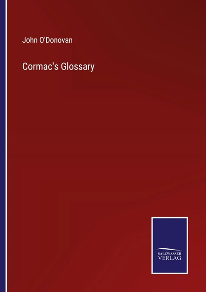 John O'donovan | Cormac's Glossary | Taschenbuch | Englisch (2022) | Outlook-image