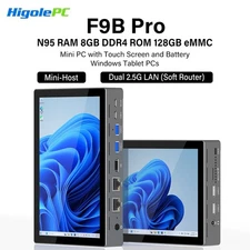 7" Touch Screen Mini Pc Intel N95 Windows 11 Pro 8GB+128GB Mini Computer Wifi