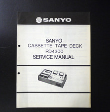 Original SANYO RD-4300 Cassette Tape Deck Service Manual S47