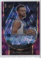 2023 Panini Select Neon Icons Purple Cracked Ice Prizm 64/75 Stephen Curry hs9