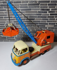 Gama Kranwagen Seilbagger Ladekran LKW Blechspielzeug W. Germany