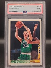 1992 Upper Deck Larry Bird PSA 9 MINT #33a Celtics HOF