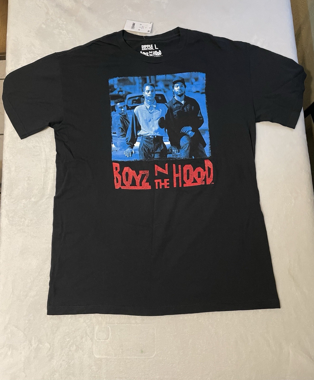 Ripple Junction Mens Black Size L Boyz N The Hood Movie Promo Tshirt