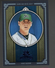 SCOTT KAZMIR RAYS - 2005 DONRUSS DIAMOND KINGS FRAMED BLUE - #226 - 91/100