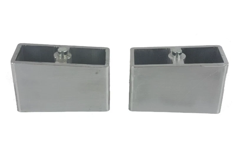 Par de bloques de descenso traseros de aluminio de 3" para camionetas pickup de importación 1999-2014 Foto 2 de 4