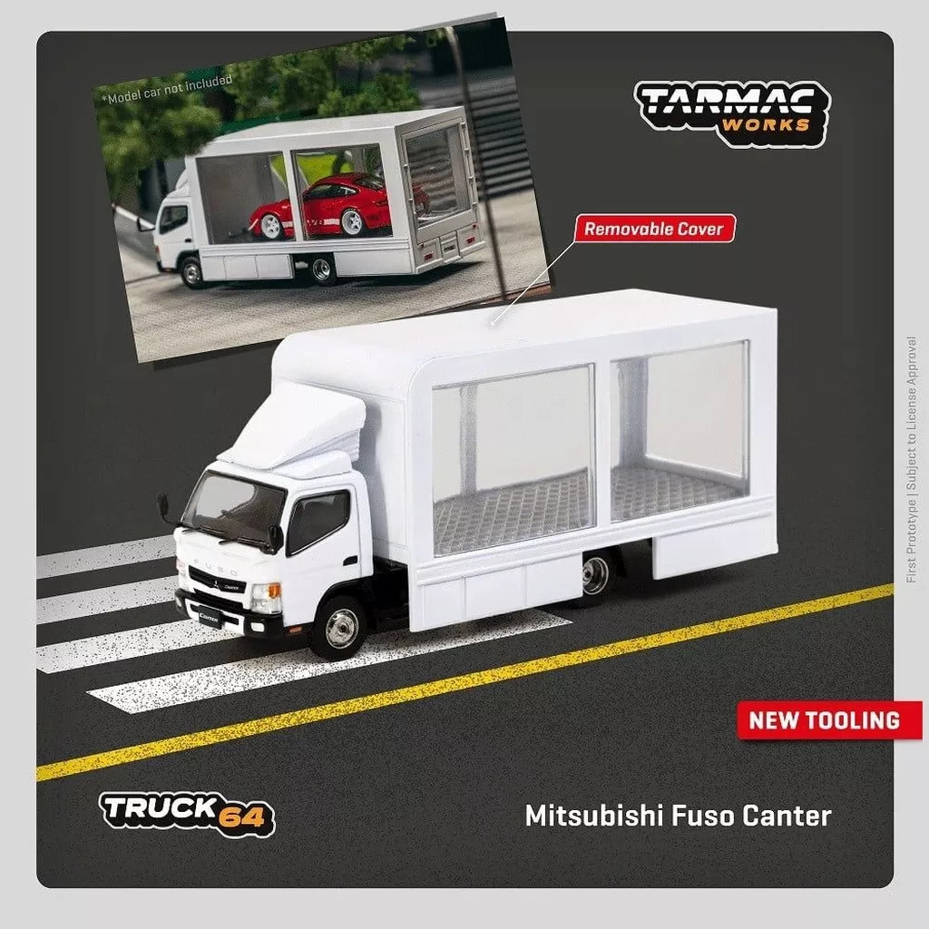 Mini car 164 Mitsubishi Fuso Canter Mobile Display Truck T64T