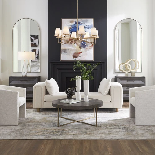 Uttermost Repose Oversized Ivory Bench - Picture 6 of 6