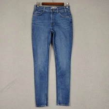 Levis Jeans Women 28 Blue 721 Vintage High Rise Skinny Medium Wash Stretch Denim