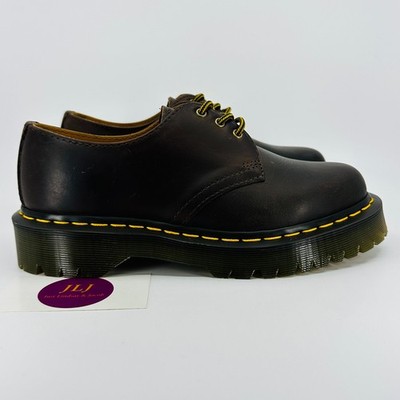 Dr. Martens Women's 1461 Bex Dark Brown Crazy Horse Leather Oxford Shoes Size 7