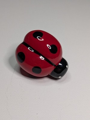 Nora Fleming A115 LIL  LADYBUG Mini Platter Charm ceramic ladybird used