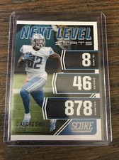 D'Andre Swift 2021 Score Next Level Stats Insert Football Card #NL21 Lions