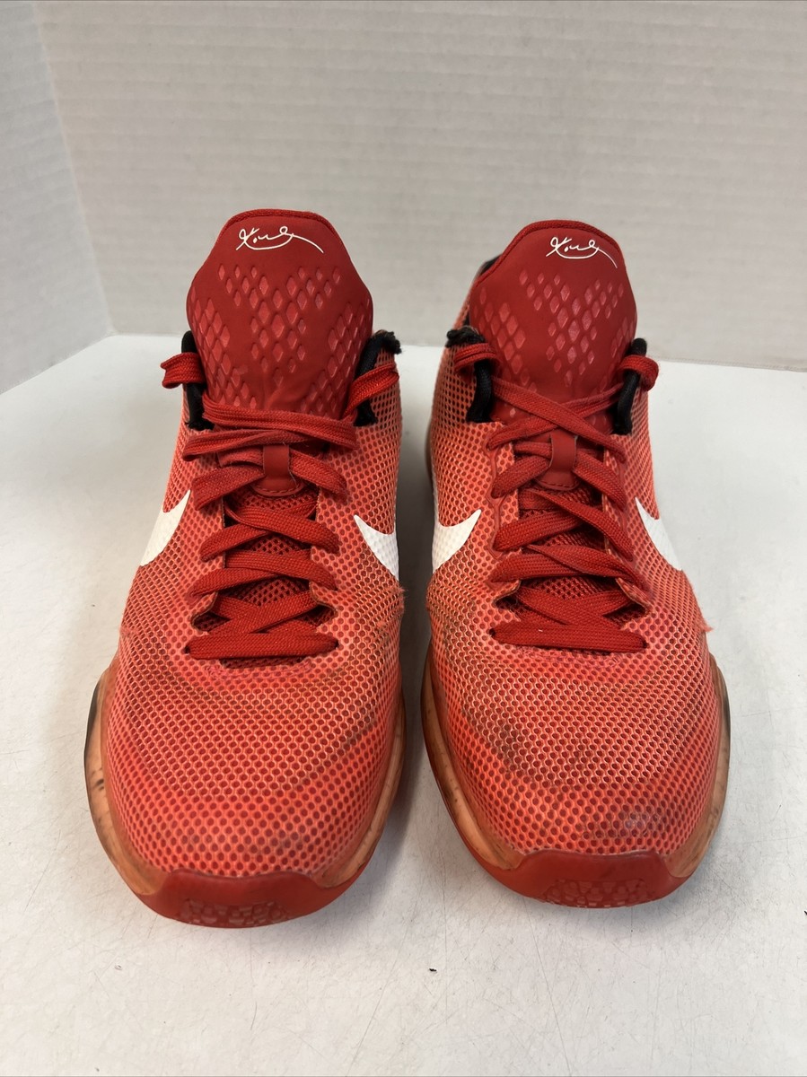 Nike Kobe 10 GS Bright Crimson 2015 Size 7Y Used 726067-616