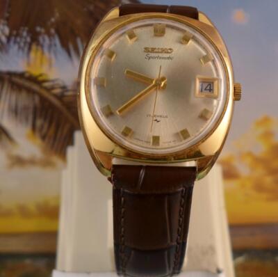 Elegant 35mm Late 60's Vintage Seiko Sportsmatic 7625 7053 Mens