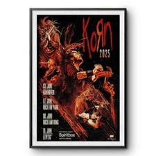 K0Rn Tour Germany 2025 Poster- Wall Decor