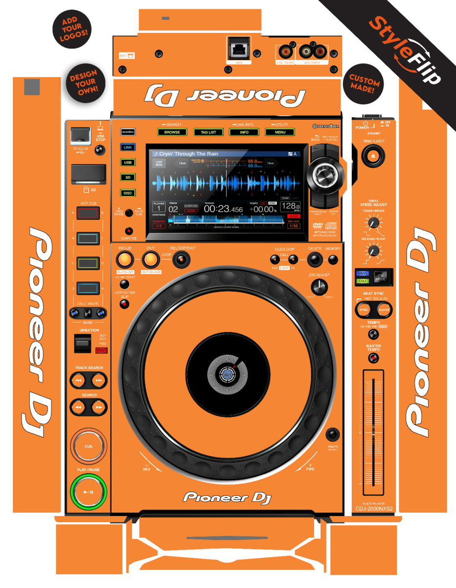 Pioneer CDJ 2000 Nexus 2 Skin | Custom Design | Protective Decal