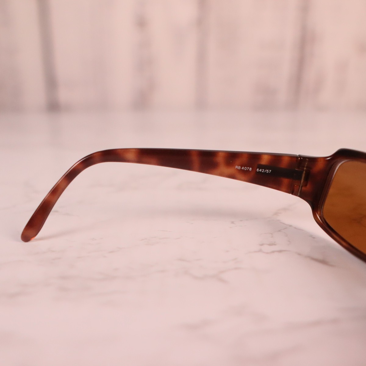 Ray-Ban FRAMES ONLY Jackie ohh Slims RB4078 642/57 Great Condition Ray Ban Sunglasses RB4078 642/57 Brown Tortoise G386 Frames  main image 4