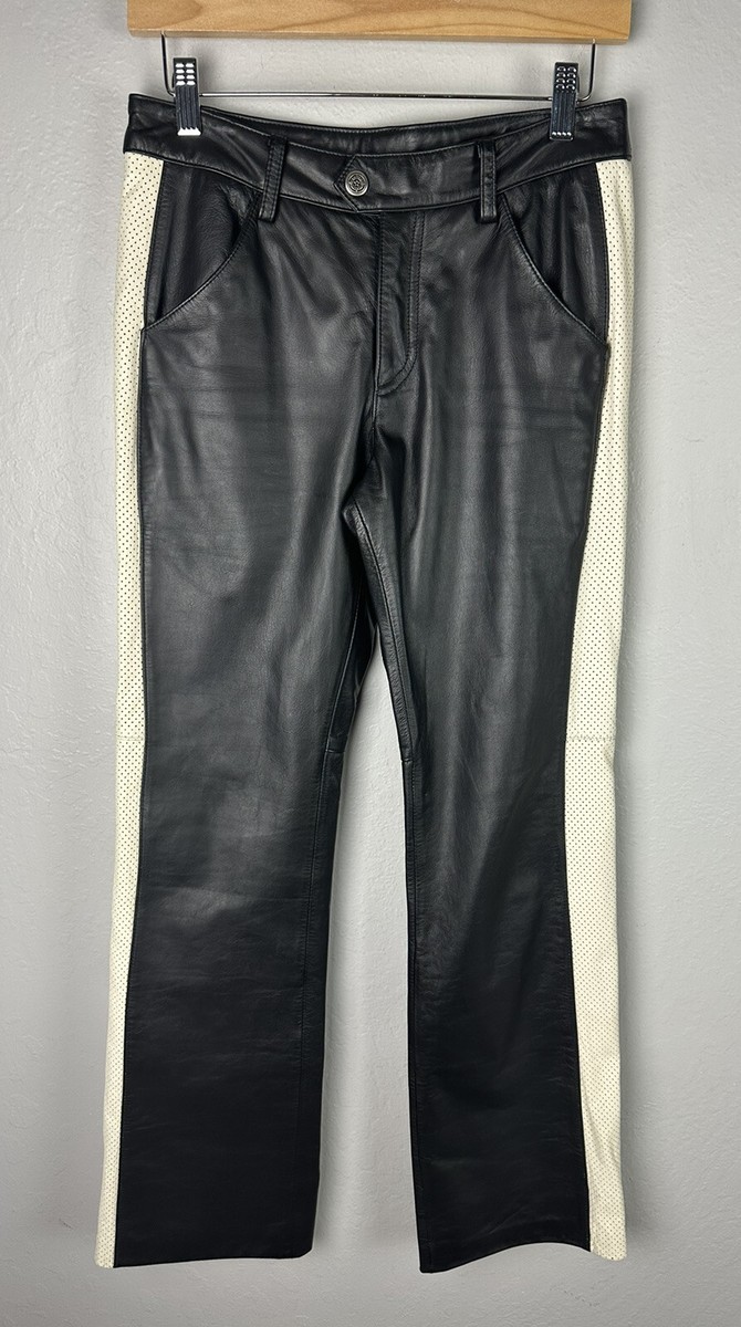 Harley Davidson Leather Pants Womens 32/4 Biker Motorcycle