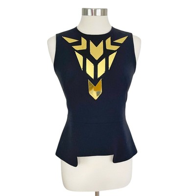 Rachel Roy Mirror Metal Accent Hi Neck 