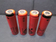Lot of 4 pcs Sanyo UR14500AC 3.7V/4.2V 740mAh 14500 Lithium Li-Ion battery AA