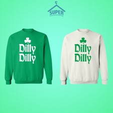 St. Patrick's Day Dilly Dilly CLOVER Unisex CREWNECK Sweatshirt Irish Party