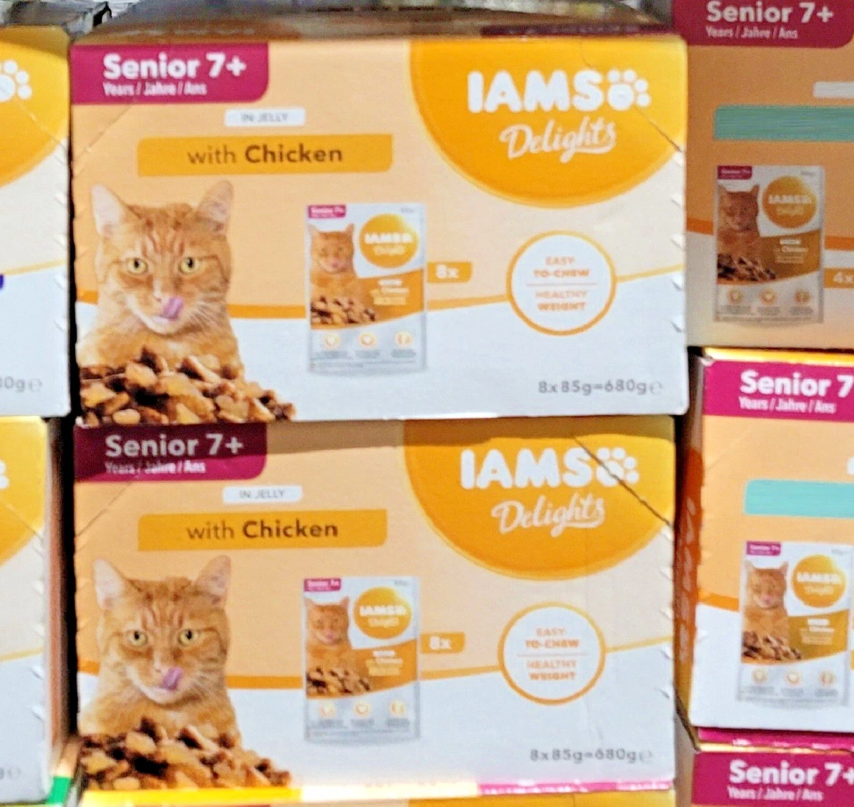 Iams delights hotsell senior cat food
