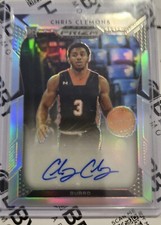 Chris Clemons 2019 Panini Prizm Draft Auto Silver Prizm Autograph
