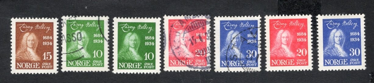 Norway 1934 stamps Mi#168-71 START10%ONLY MH/used CV=63$