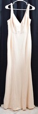 LULUS Embellished Strap Trumpet Gown Apricot Size Large 