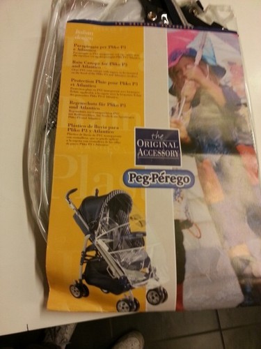 Parapioggia Passeggino Pliko Peg Perego con Cerniera Zip Blu - Picture 2 of 5