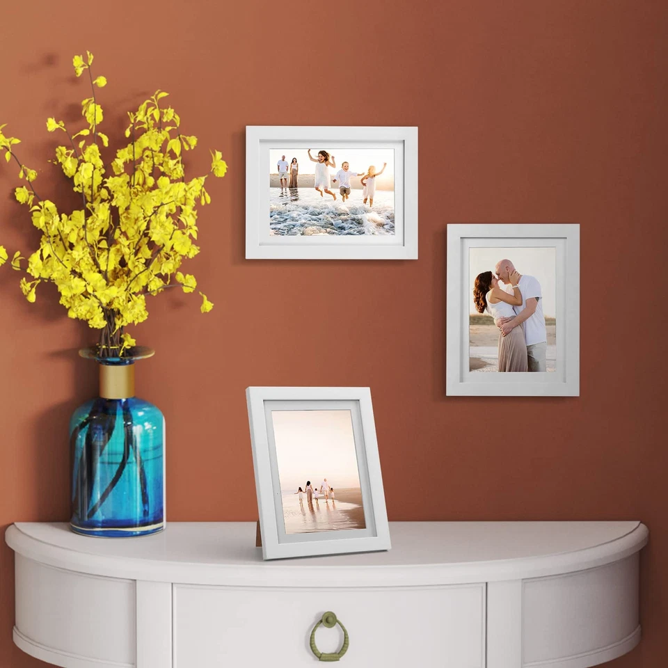 4er Set Bilderrahmen 13x18 cm mit Passepartout oder 15x20 cm ohne Passepartou... - Bild 4 von 4