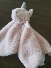 Little Miracles Unicorn Pink Plush Baby Security Blanket Lovey 14" Costco lovie