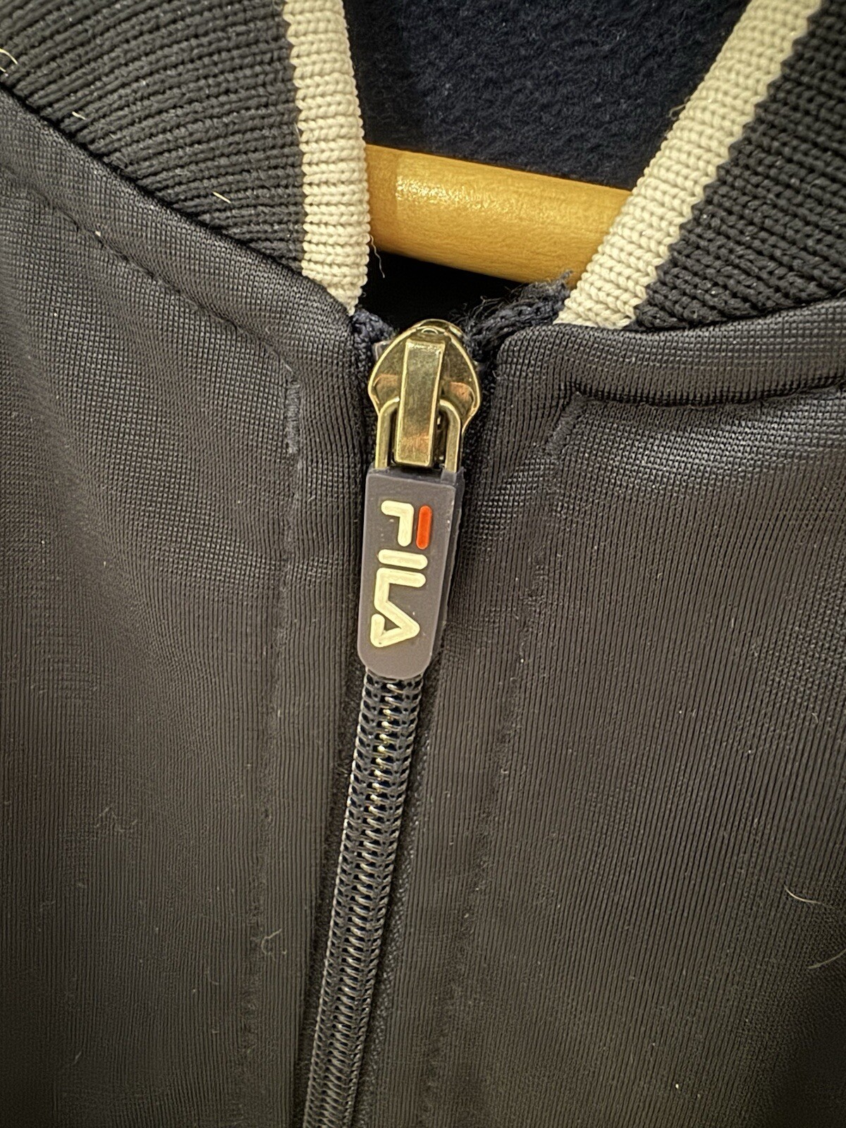 Tuta Fila Track Top anni 80 classica vintage giacca zip blu navy rosso bianco grande