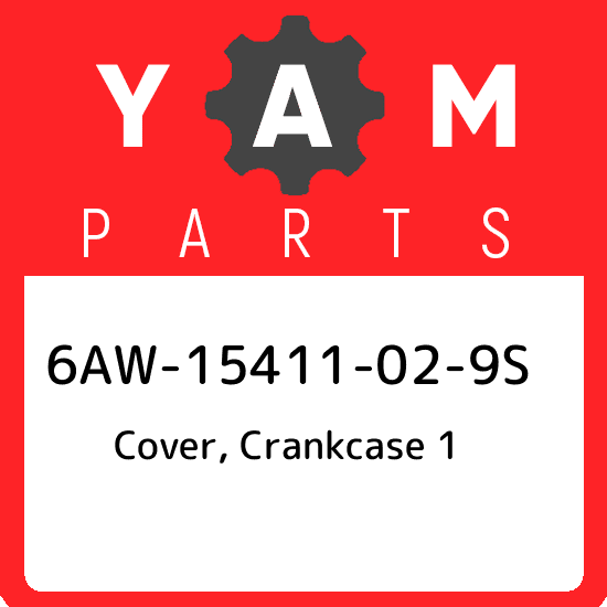 6AW-15411-02-9S Yamaha Cover, crankcase 1 6AW15411029S, New