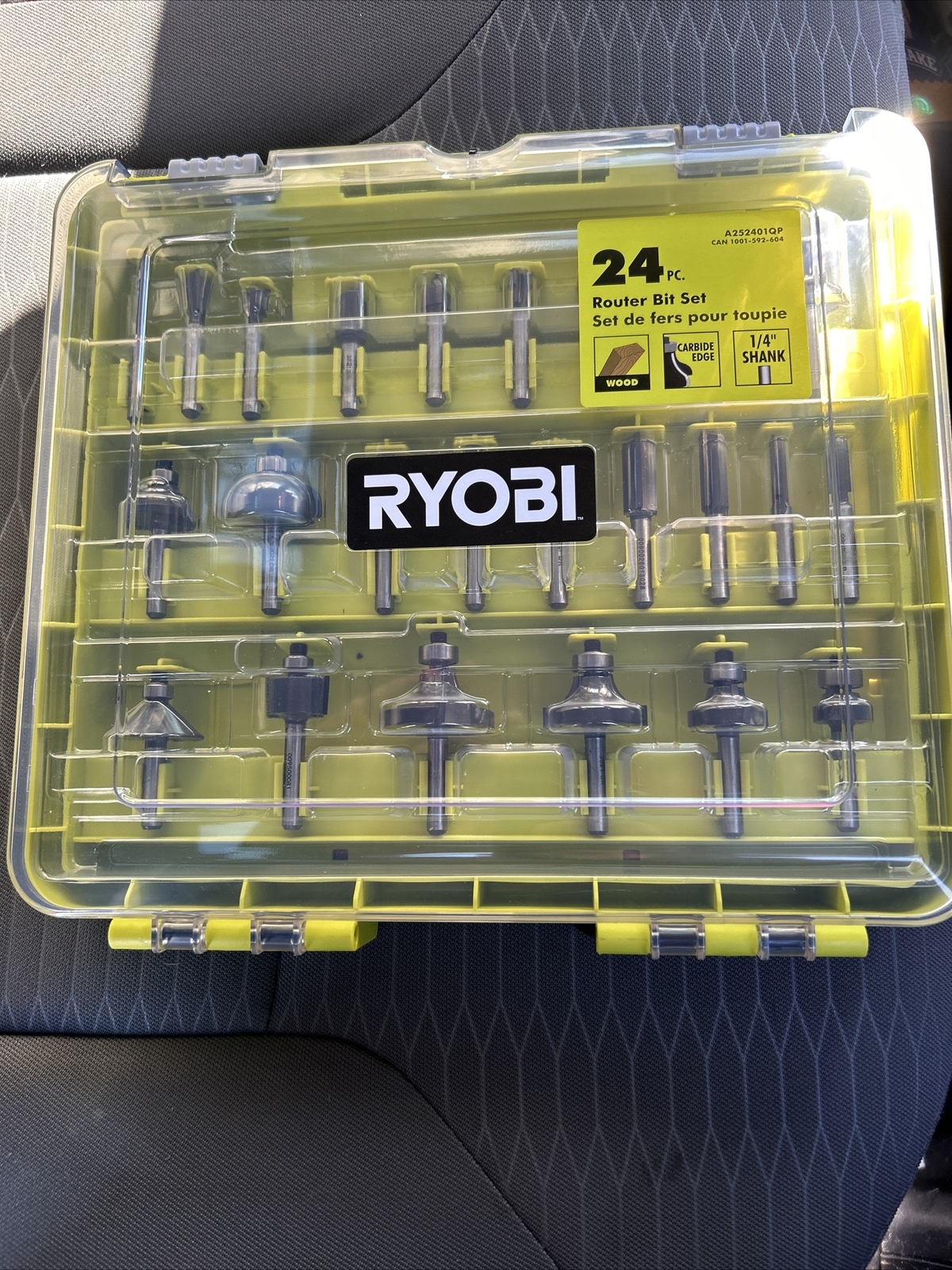 RYOBI Router Bit Set Self-Feeding Carbide Tipped (24-Piece) with ...