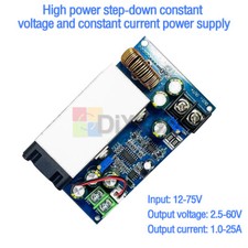 DC 12-75V 600W Step-down Constant Voltage Current Adjustable Power Supply Module