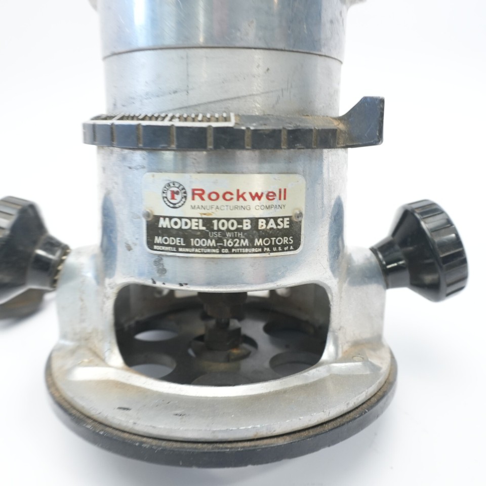Rockwell Model 100-M Motor and 100-B Base Router Vintage | eBay