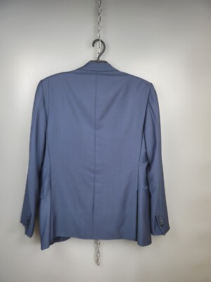 Ermenegildo Zegna Trofeo Torin Tone Striped Wool Blue Suit Jacket