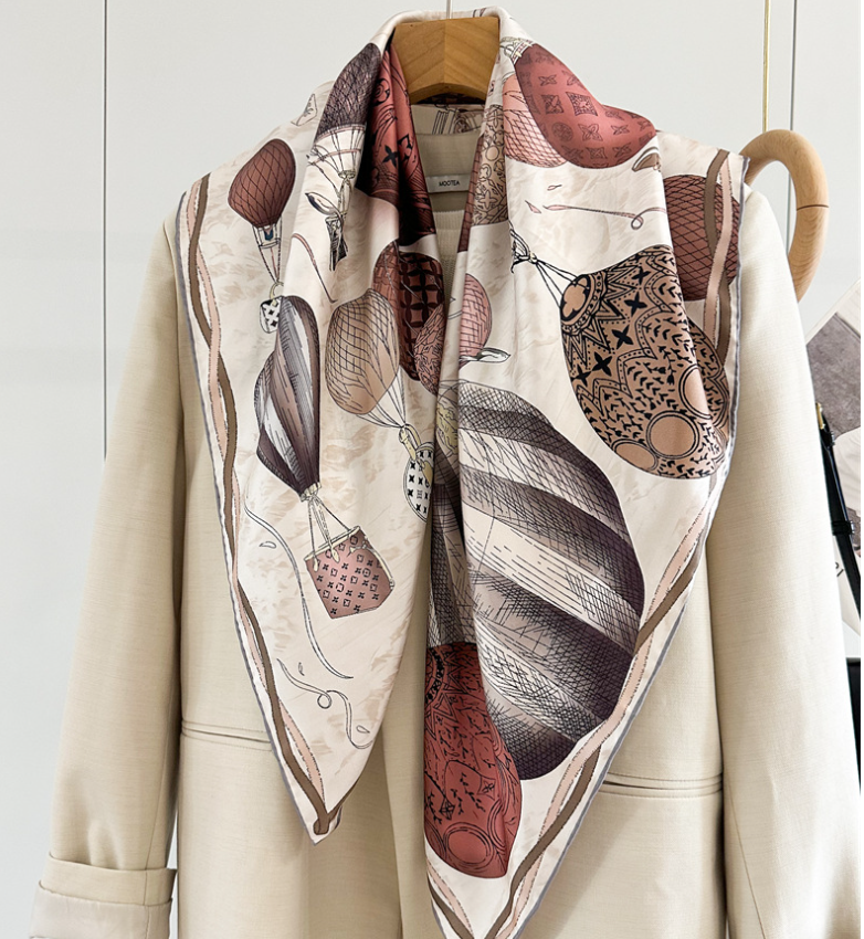 100% Silk 14 Momme Twill Scarf 35