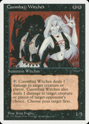 Magic MTG Tradingcard Chronicles 1995 Cuombajj Witches