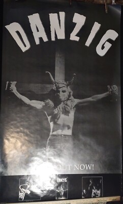VINTAGE 1990 Danzig Home Video Poster 36x60