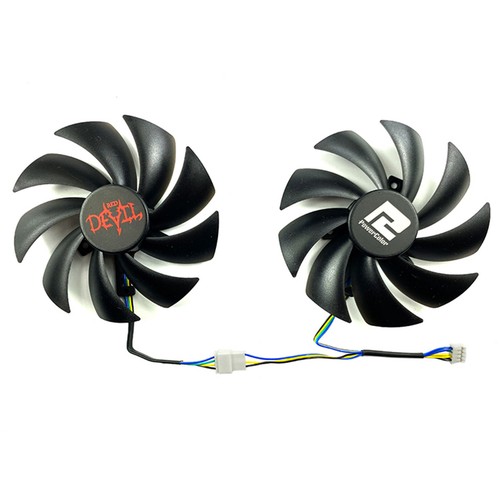 Graphics Card Cooling Fans fit for POWERCOLOR RX6600/RX6600XT/RX6650XT Red Devil