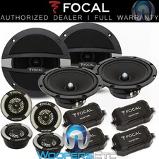 (2) FOCAL AUDITOR R-165S2 6.5" 240W MAX COMPONENT SPEAKERS TWEETERS CROSSOVERS