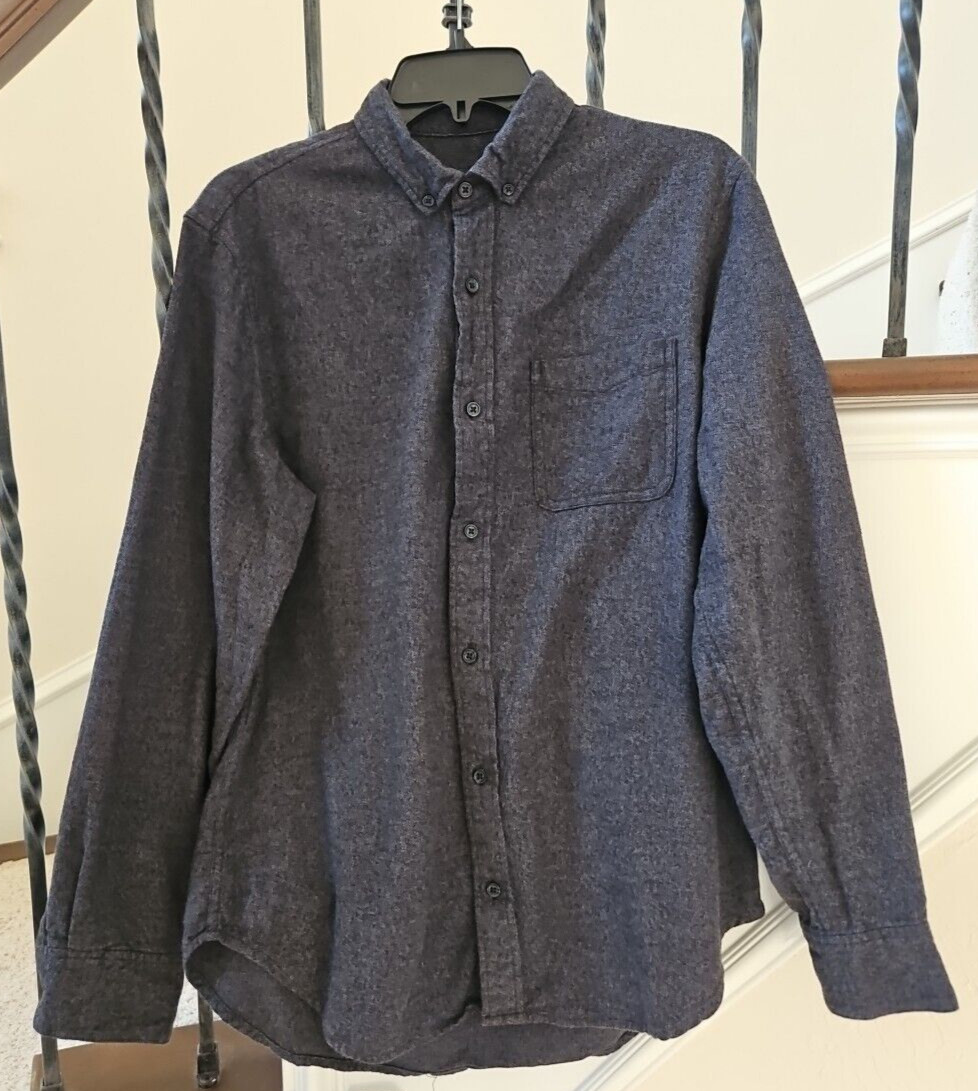 14TH & UNION DARK GRAY COLLARED BUTTON FRONT SIZE… - image 1