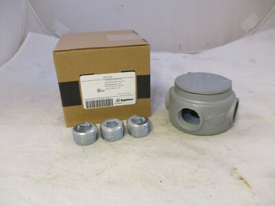 APPLETON GRJS100 1'' EXPLOSION PROOF MALL IRON CONDUIT OUTLET BOX