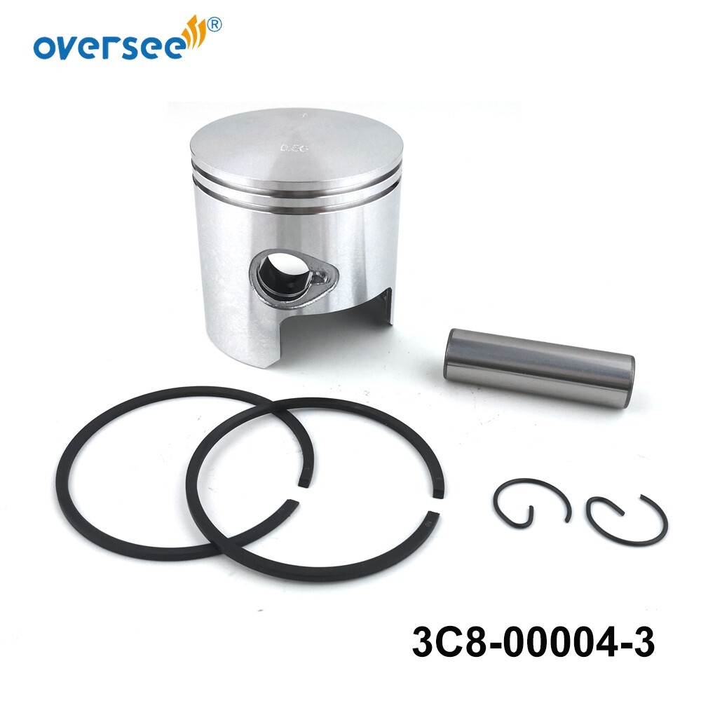 3C8-00004-3 Piston Kit +0.5MM For Tohatsu 40 50HP M40D M50D 