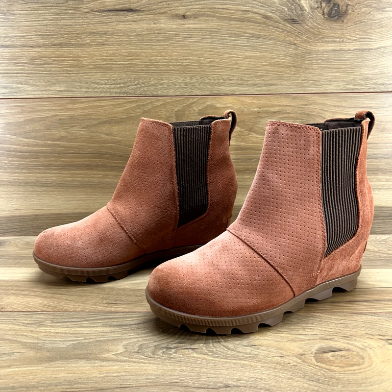 sorel wedge suede joan of arctic chelsea boots