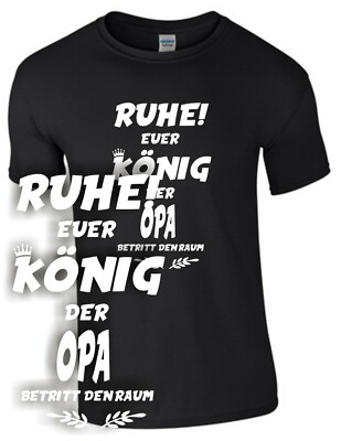 King Grandpa T-Shirt Grandpa Gift Family Dad Grandfather Dad Funny Saying